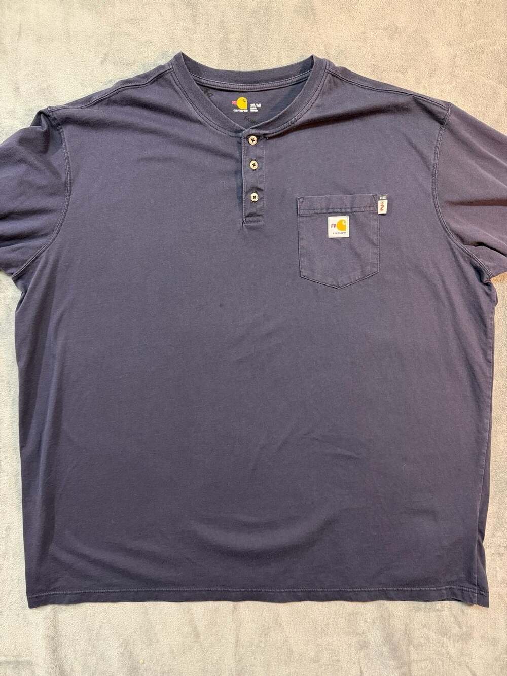Carhartt Force FR Flame Resistant Long Sleeve Henley Pocket T-Shirt 3XL Tall